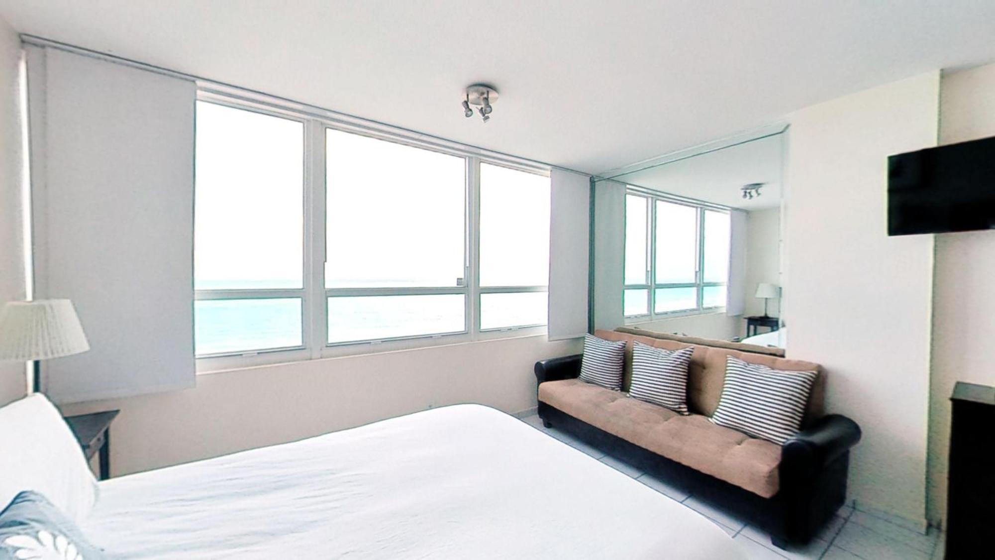 Oceanfront Studio With Ocean View, Easy Beach Access And Free Parking! 迈阿密海滩 外观 照片
